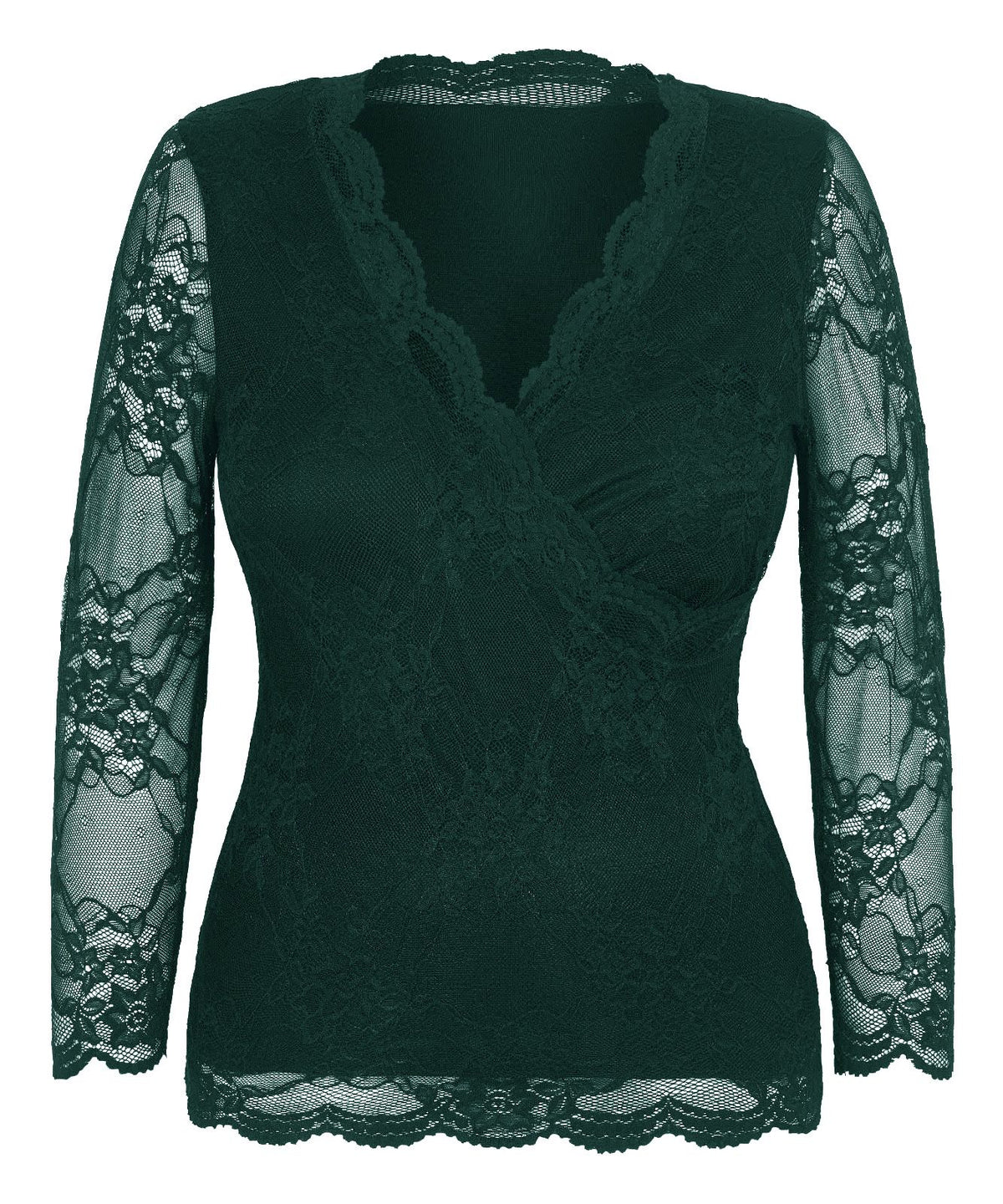 green lace top