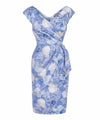 Hydrangea Print Cap Sleeve 'Confident' Dress